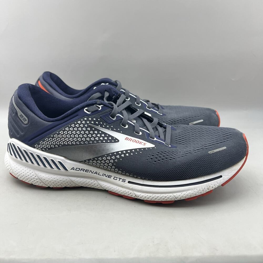 Brooks Adrenaline GTS 22 Running Shoes Men Size 11 D Blue Mesh Comfort Sneakers